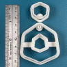 Cutter in the shape of hexagone (Different available sizes).