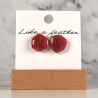 Boucles d'oreilles puces en forme d'hexagone, de couleurs co