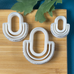 Cutter in the shape of half-oval and oval (Different availab