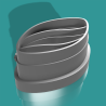 Cutter in the shape of oval (Different available sizes).