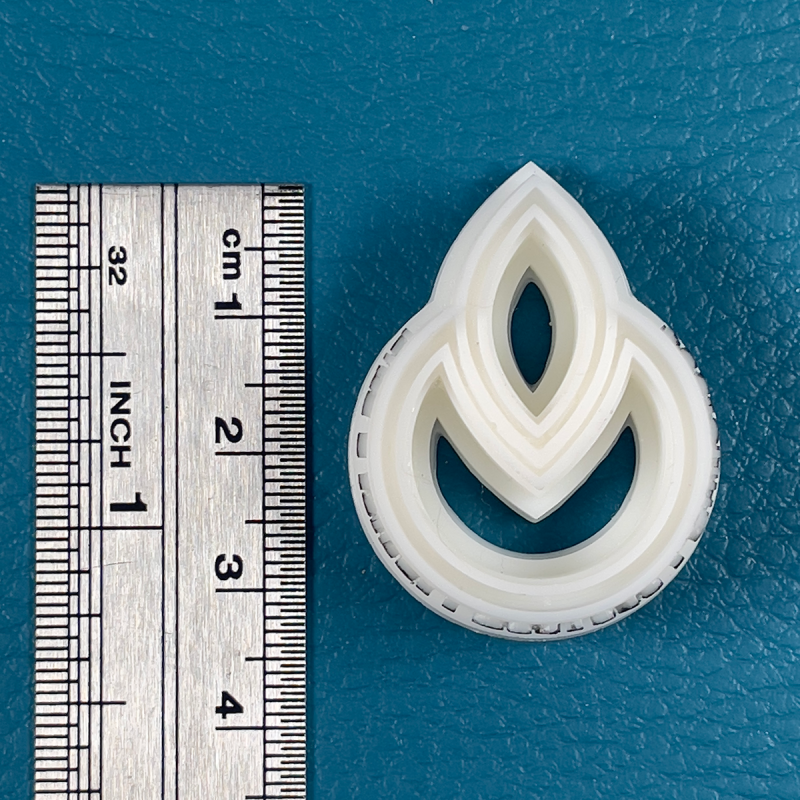 Cutter in form van cirkel met een druppel (Verschillende bes