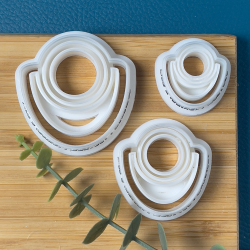 Cutter in the shape of half-oval and circle (Different avail