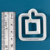 Cutter in the shape of square (Different available sizes).