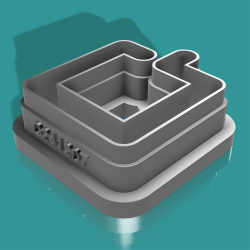 Cutter in the shape of square (Different available sizes).