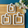 Cutter in the shape of square (Different available sizes).