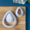 Cutter in the shape of egg (30 x 24 mm).