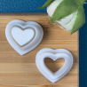 Emporte-pièce en forme de coeur (15 x 17 mm).