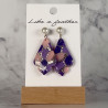 Boucles d'oreilles pendantes en forme d'amphore inversé, de