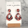 Boucles d'oreilles pendantes en forme de goutte, de couleurs