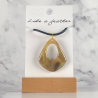 Pendentif en forme de goutte, de couleurs kaki, vert pomme,